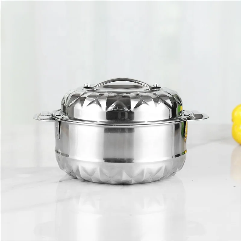 Double wall insulated stock pot set 4pcs kitchen cookware fresh box pot set