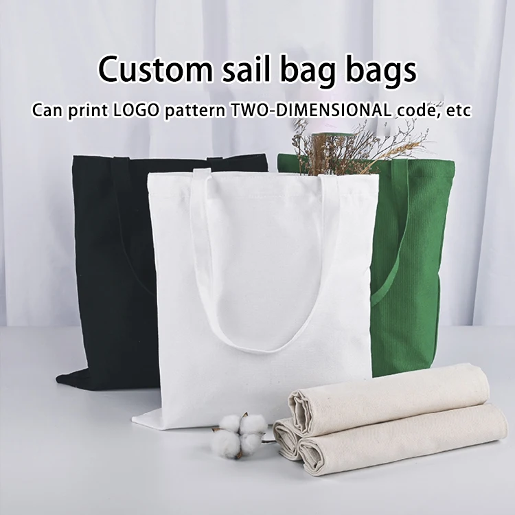 Wholesale Custom Printed Eco Friendly Recycle Plain Organic Tote Shopping Reusable Women Canvas Cotton Bag