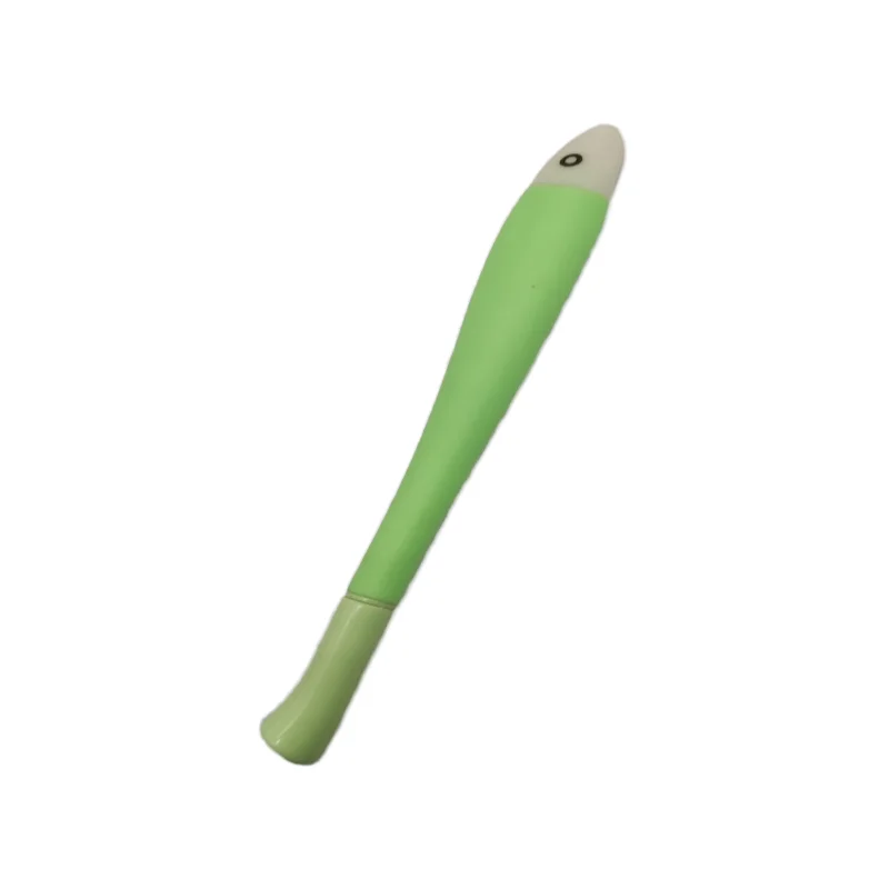 New Cartoon Silicone Signature Pen Salted Fish Gel Pen with Custom Logo Cute Student Gift Business Promotion Metal Pen