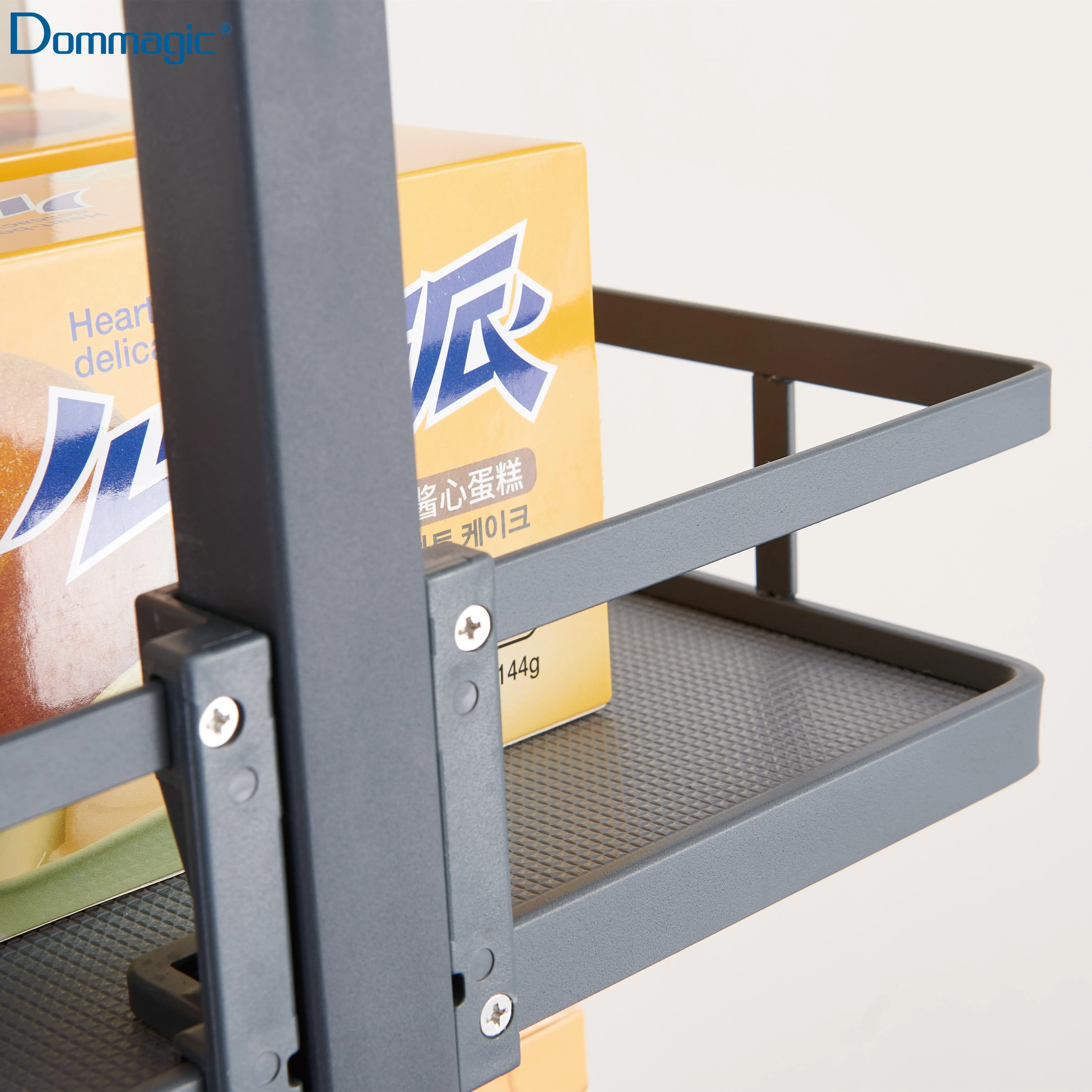 Tall Unit Kitchen Storage GRASS slide Tall Pull Out Kitchen Cabinet Hardware Tandem Basket Wooden Tray Anthracite D20612