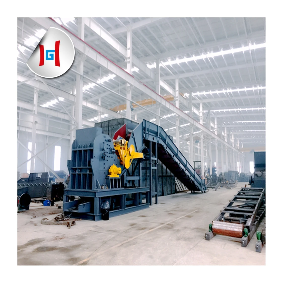 iron waste scrap steel crusher machinery metal shredding equipment