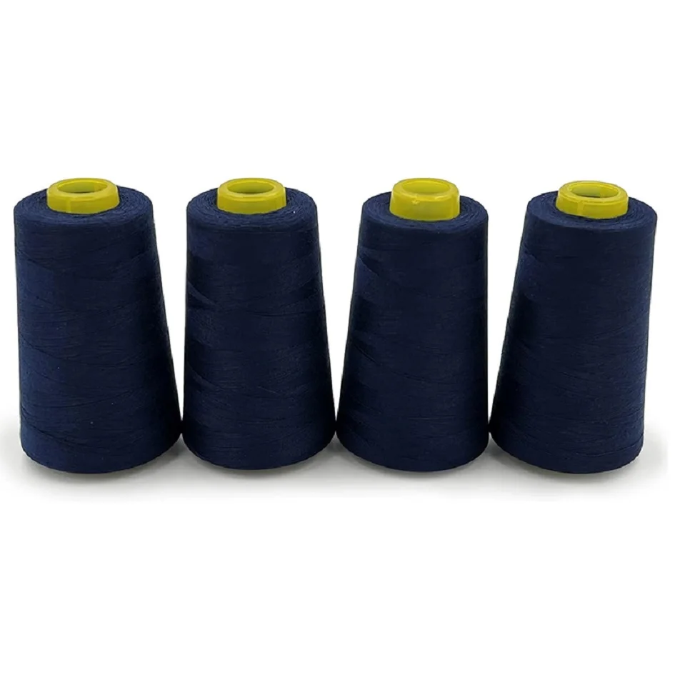 Customization polyester jeans thread manufacturer high elasticity silk sewing household clothing textile thread