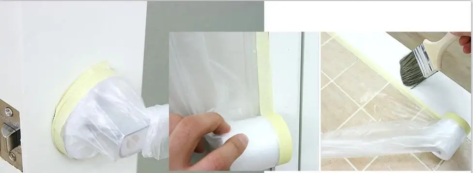 waterproof plastic pre-taped masking film for furniture and floor