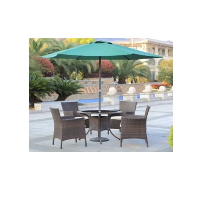 high quality outdoor furnitures patio small plastic rattan table set