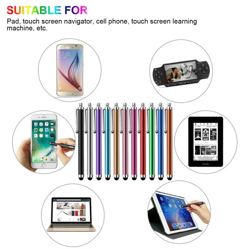 Metal Tablet Pen Stylus Pen Capacitive Touch Screen For Universal Mobile Phone Tablet iPod iPad cellphone