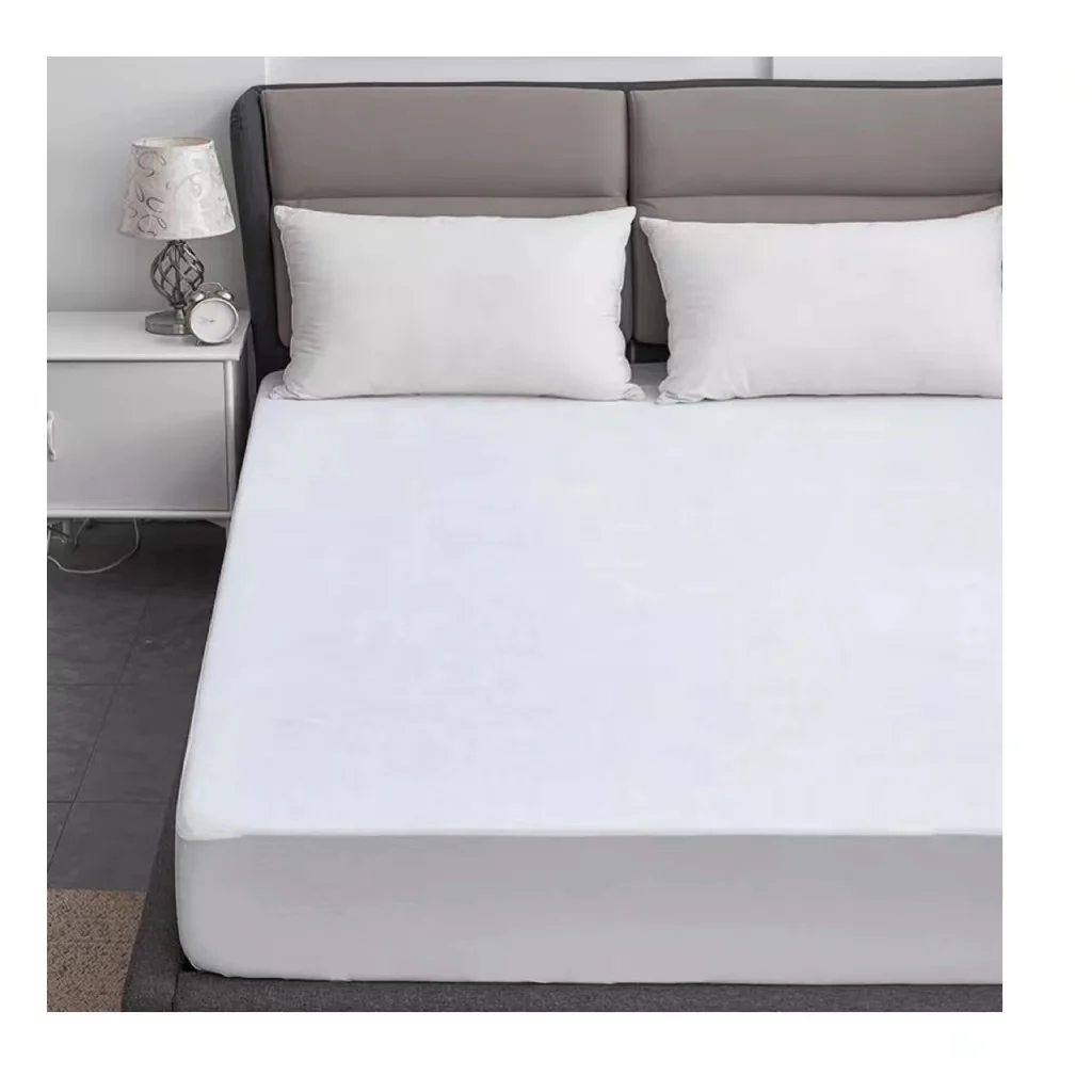 Premium Breathable Soft Terry Cotton Waterproof Bed Mattress Cover Protector-Queen Size