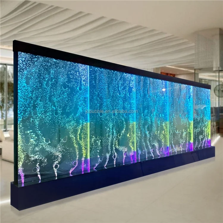 Modern Acrylic Water Bubble Wall Luxury Living Screen & Room Divider with Beautiful Aquarium Decor for Indoor
