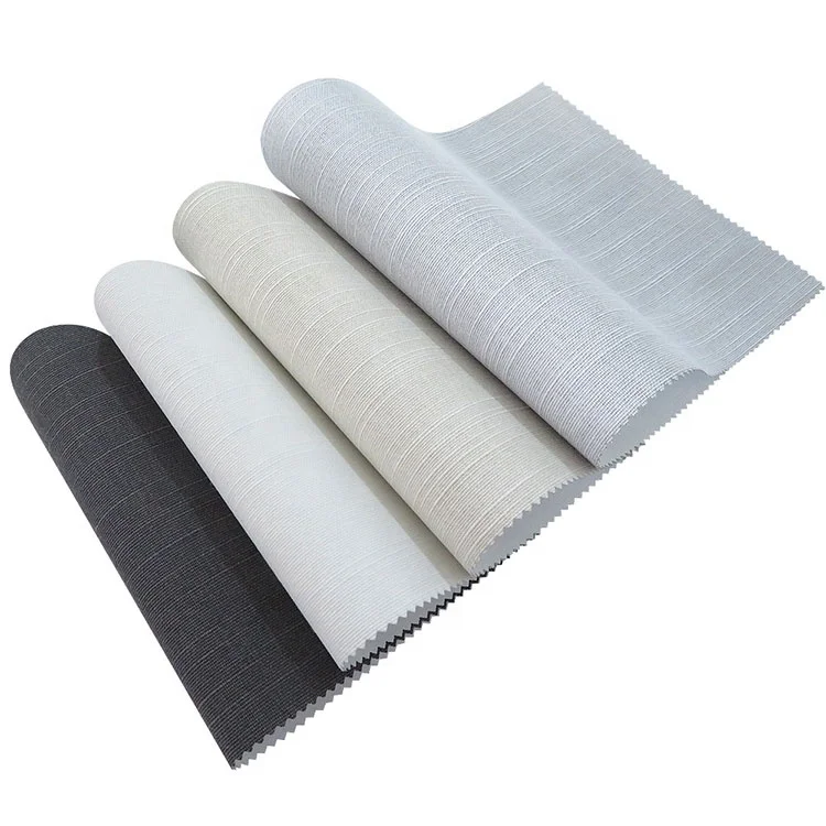 High Quality Waterproof Fireproof Colorfast Soft Polyester Fiber Smooth Vertical 100% Blackout Roller Blinds Fabric