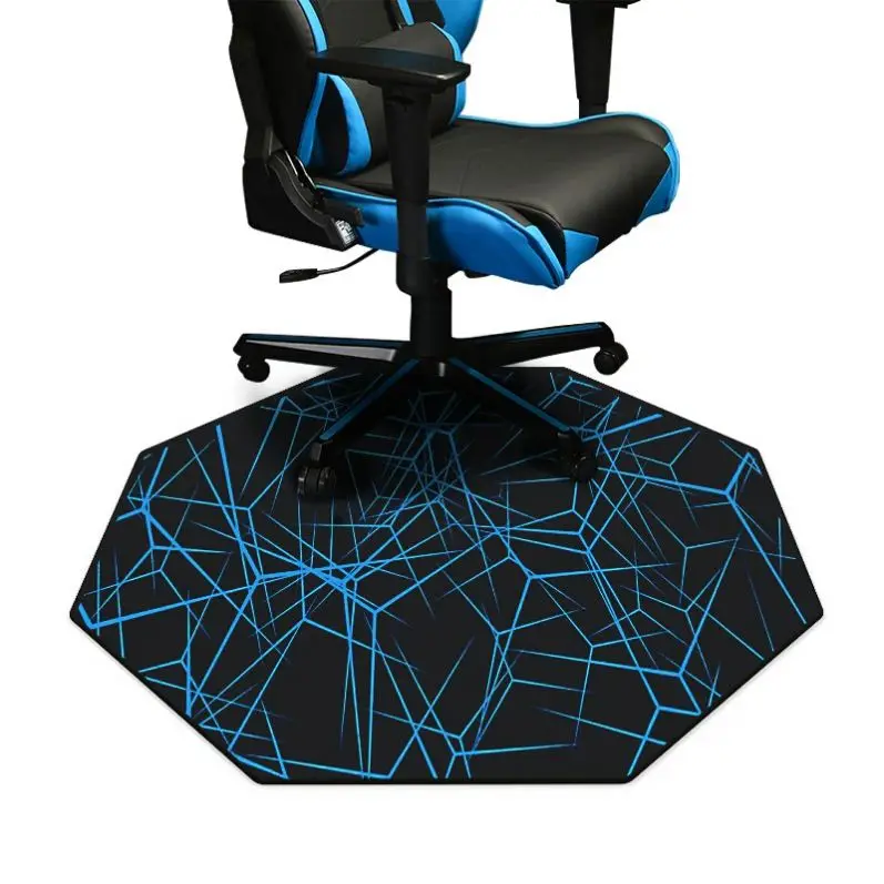 2023 hot selling products Cheap price custom shape gaming floor desk round carpet chair mat for gaming or home