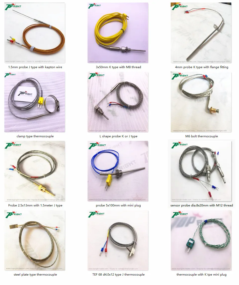 5x80mm  high temperature   pt100  sensor