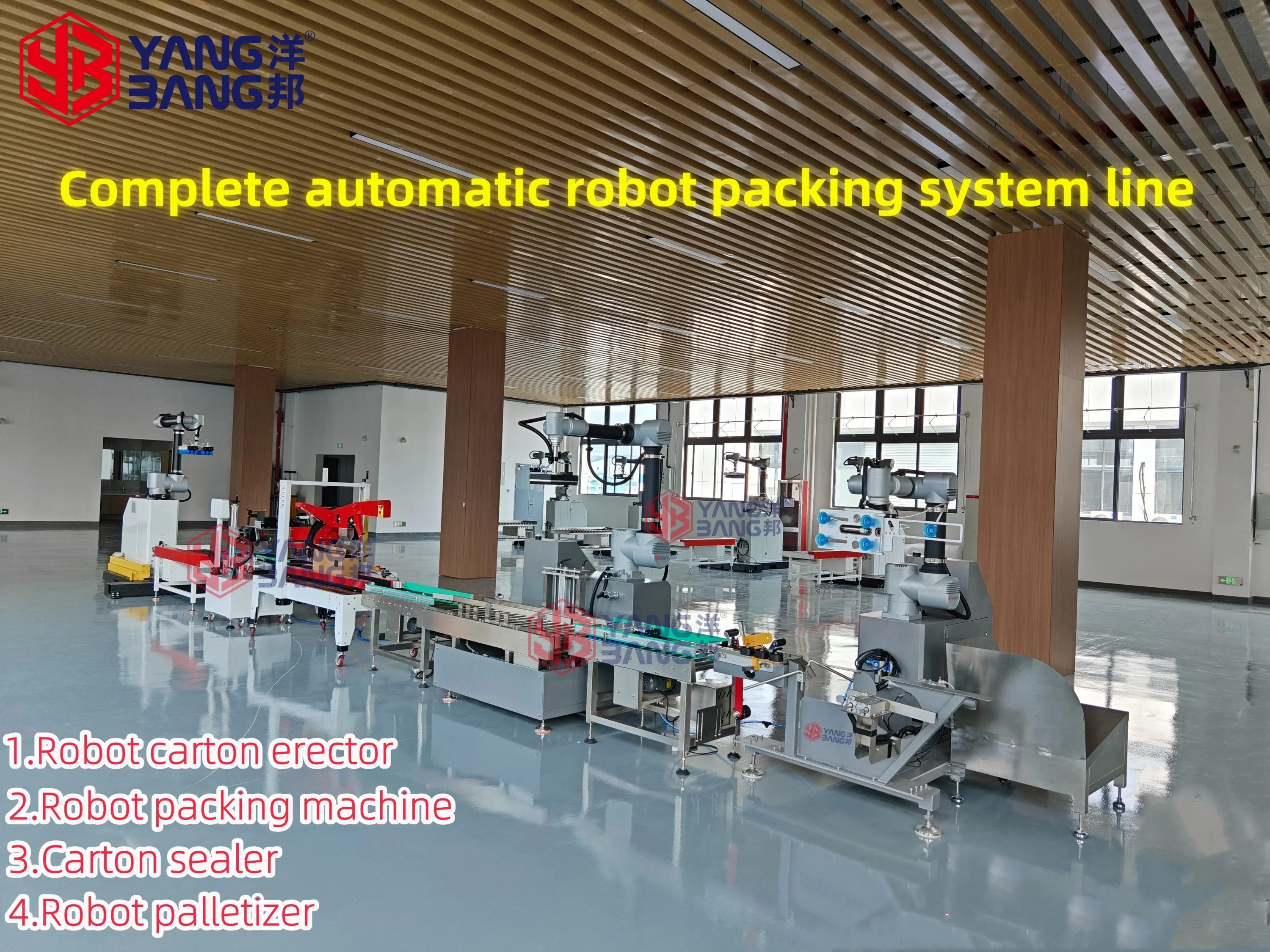 YB-MD16 Good Quality Easy to Operate Fully Automatic Carton Robotic Palletizer Packaging Machine