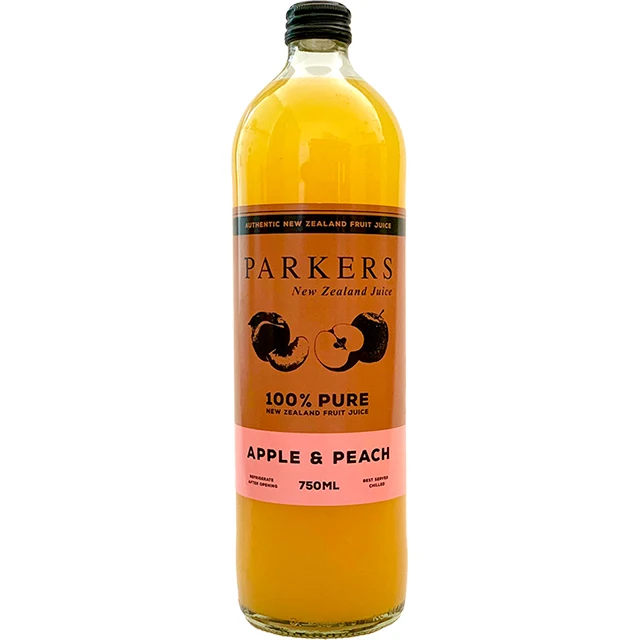 Glass Bottle Packing 100% Natural Fresh Health Real Hand Squeezer Fruit White Peach Apple Juices Sugar Free Drink For Sale