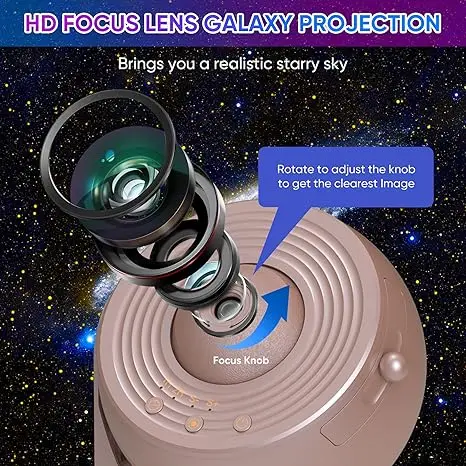 13 IN 1 Realistic Planetarium Projector HD Focus Sky Projector Star Moon Galaxy Night Light for Bedroom