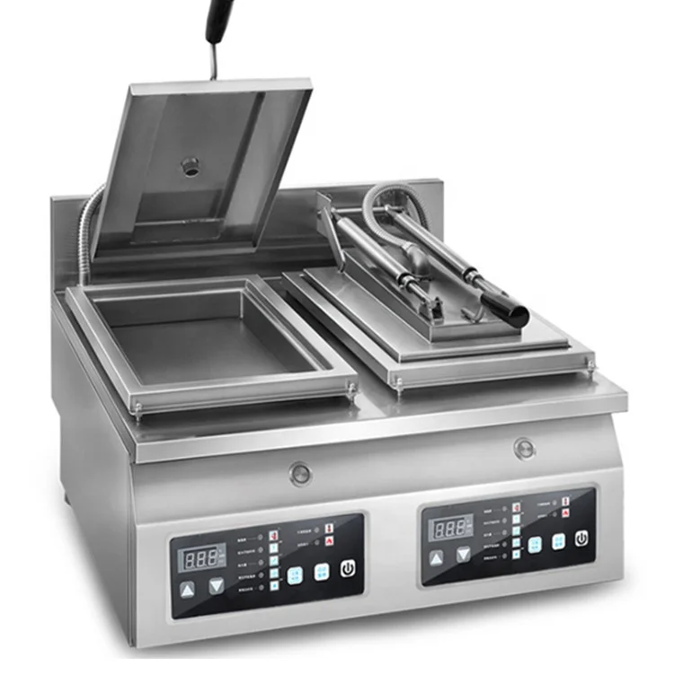 Stainless steel fried   gyoza machine  fried dumpling making machine
