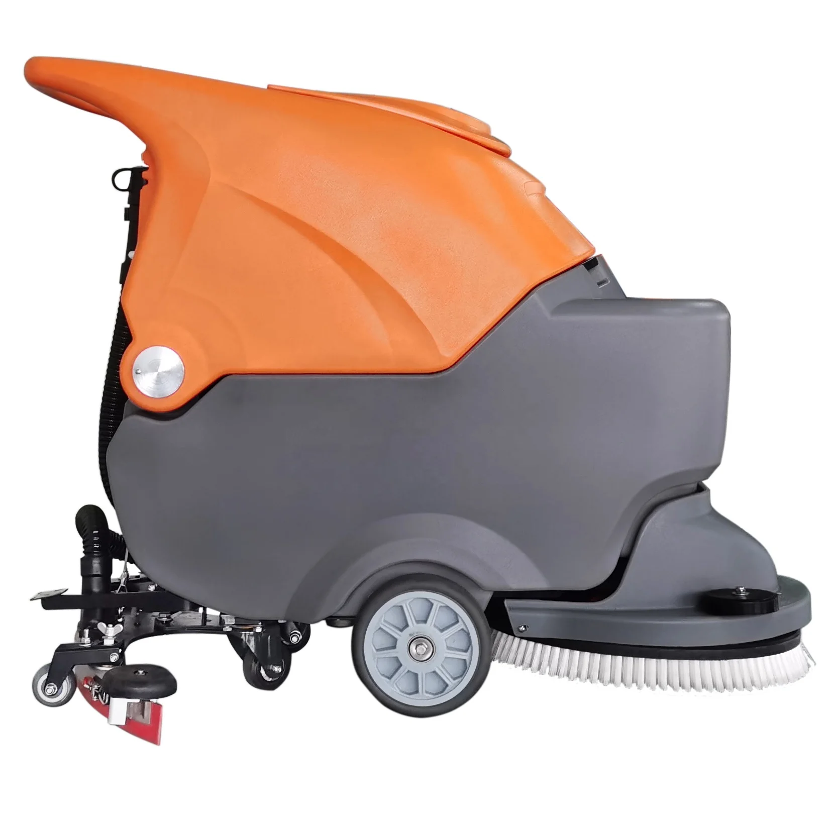 Rechargeable Walk Behind Floor Cleaning Scrubber Sweeping Machine