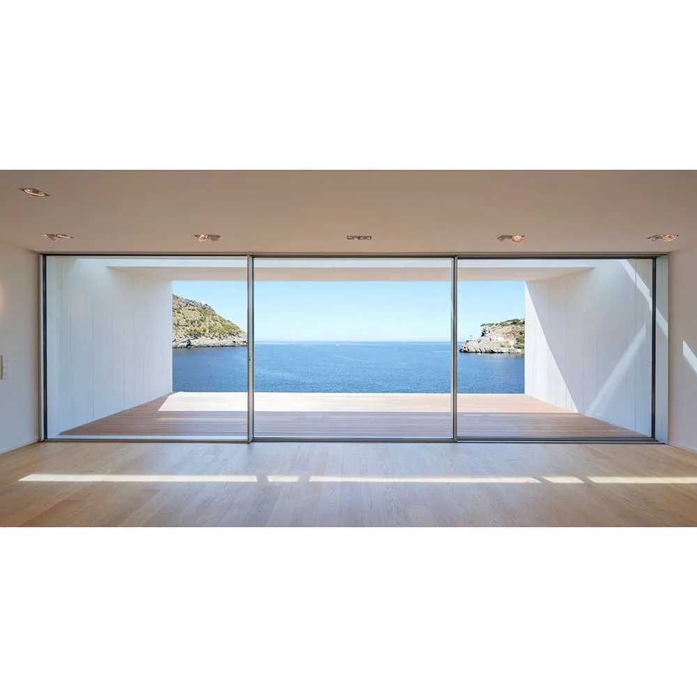 CBMmart Custom Bigger Views Door Panels Sliding Windows Slim Frame With Fabric Screen Aluminum Profile Sliding Windows and Doors