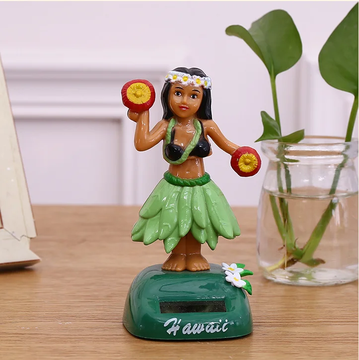 
Free Sample Hawaii Hula Dashboard Doll Posing Solar 