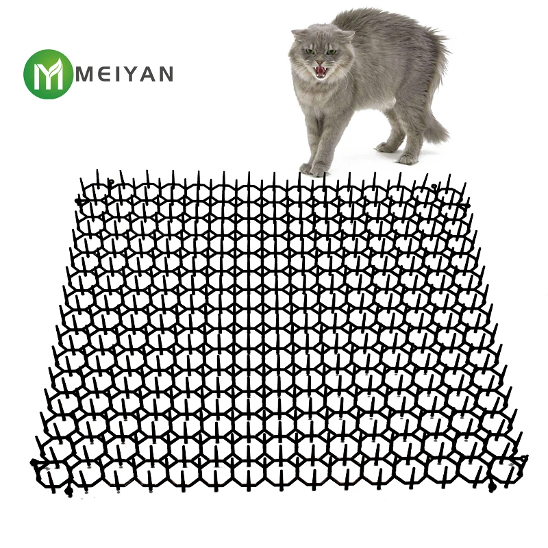 Outdoor and indoor anti cat and dog PP plastic cat scat mat