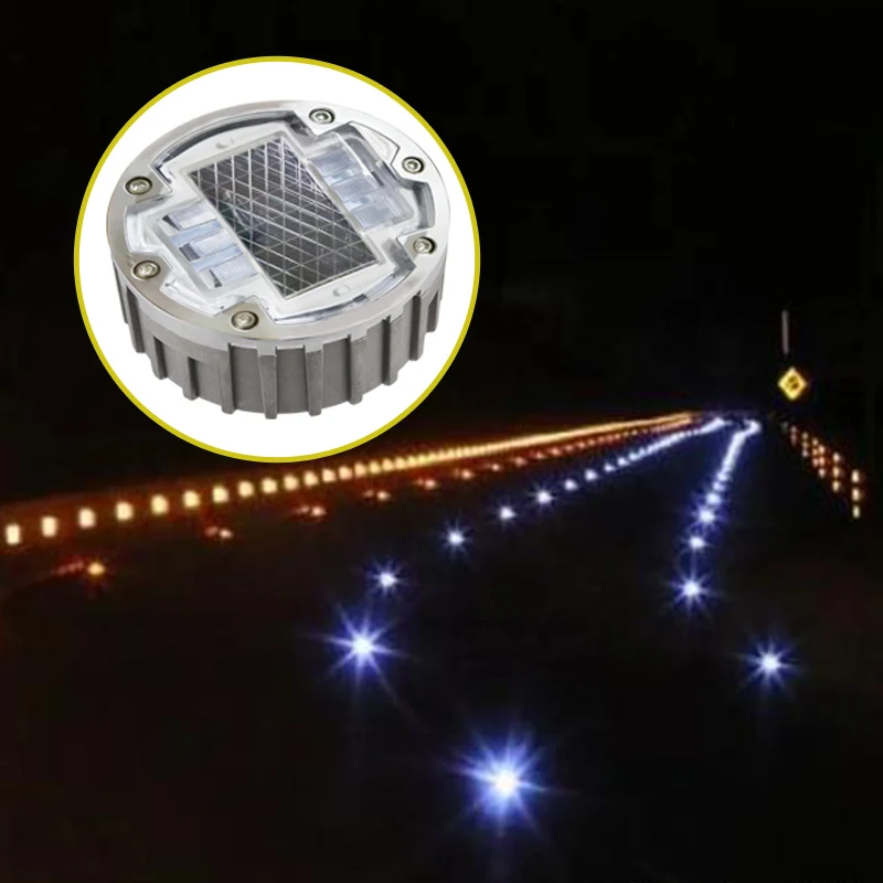 Manufacturer Price IL300 Embedded Solar Road Stud 143mm 6 Screws Aluminum Housing Road Markers Wireless LED Road Studs Light