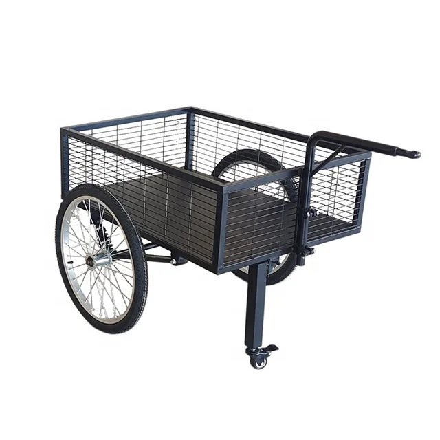 Semi drawbar small bicycle bike motorcycle camper cargo & utility trailers