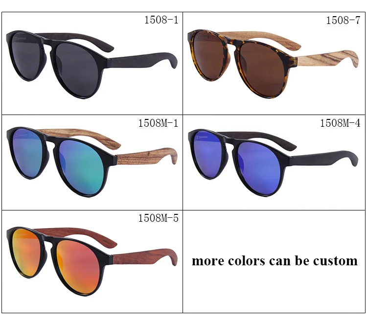 Custom LOGO Wood Sunglass Bulk Wood Sunglasses Gold and Wood Sunglasses
