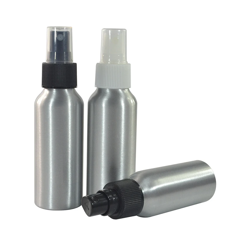 Refillable Cosmetic Packaging 30ml 50ml 80ml 100ml 250ml 500ml fine mist water spray perfume aluminum spray bottle