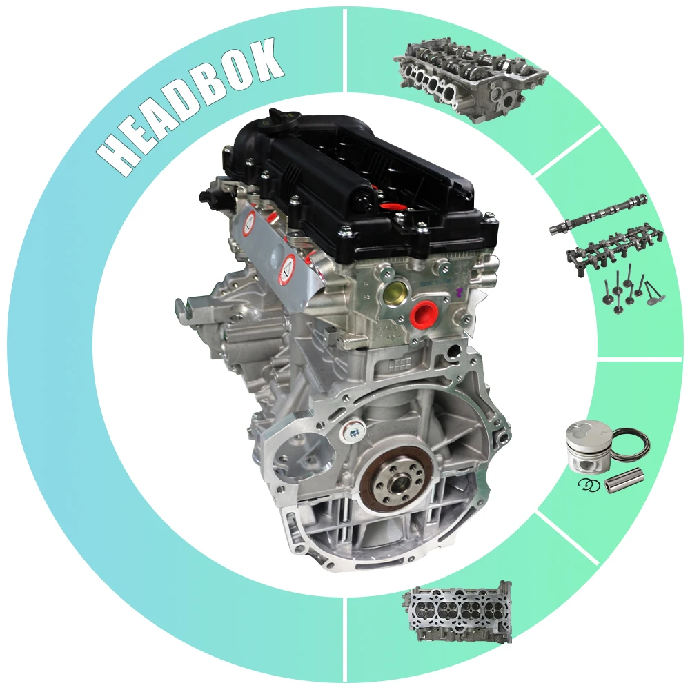 HEADBOK High Quality Bare Engine G4FA G4FC Engine Assembly Motor Long Block 1.6L for Hyundai Kia