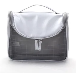 Fashion women make up bag polyester travel cosmetic case  PVC cosmetic bag mini
