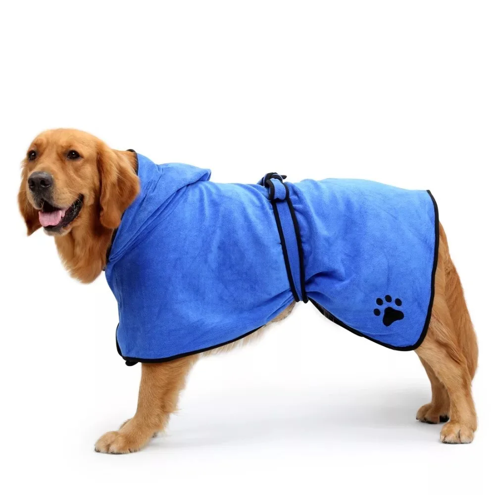 Pet Bathrobe Powerful Absorbent Dog Towel High Quality Soft Comfortable Super Fiber Cat Bath Towel Pet Cleaning Product