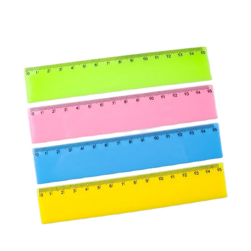 Oem Print Logo Customised Office Student School Children Plastic Cute Custom Ruler