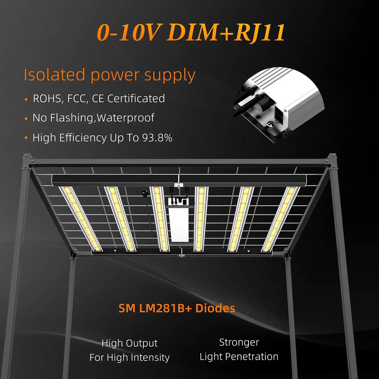 720w full spectrum hydroponic grow light Samsung grow light for ORIGLiTE 7-in-1 Grow Tent Kit