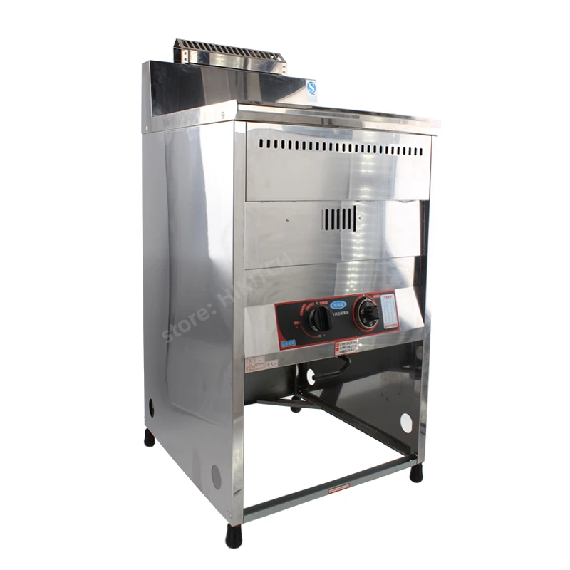 Floortype gas deep fryer 18CJB single 1 tank big capacity 18 liters thermostat LPG frying cooking machine for commercial shop