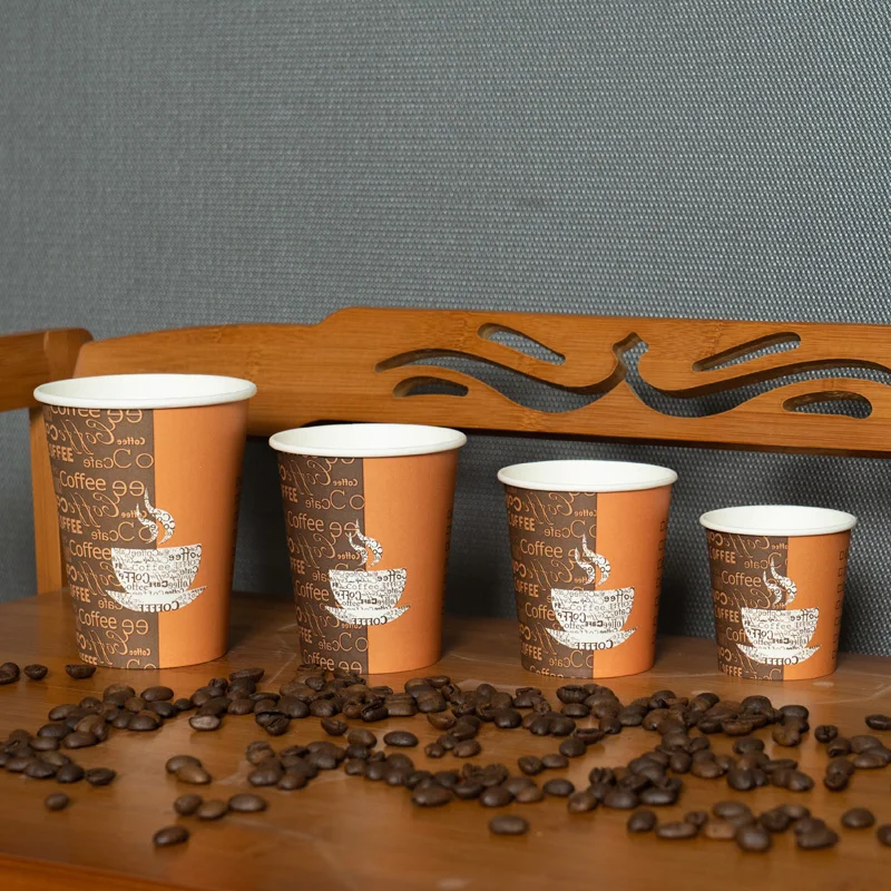 Logo Printed Mini Disposable Vending Coffee Paper Cups