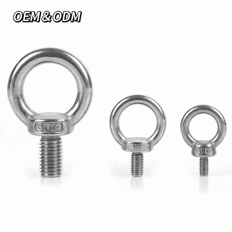 M6 M8 M10 M12 M14 M16 M18 M20 Din580 Standard Ring Nut Screw Hook Lifting Eyelet Rotating Swivel Eye Bolt