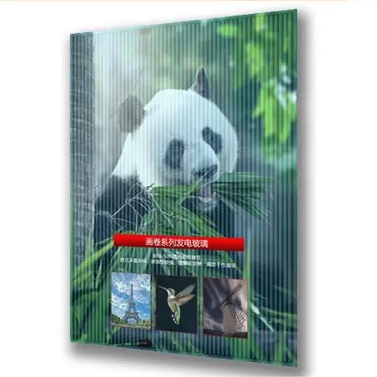 New Arrival High Efficiency Cdte Thin Film Solar Panels Artistic Transparent for Building Facades BIPV Material