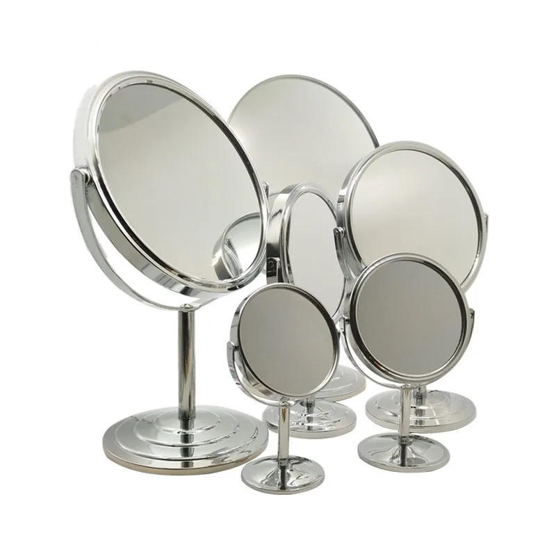 Wholesale dia150mm or custom size 3X 5X 7X 10X Custom Round Aluminium Magnifying Cosmetic Makeup Mirror Glass