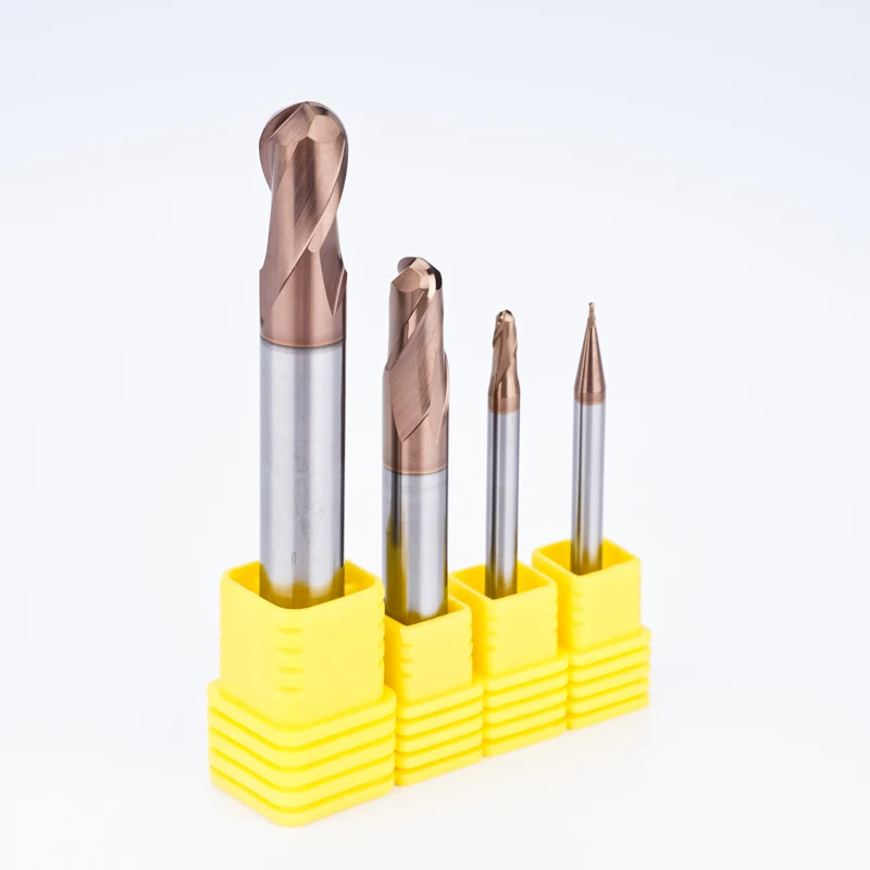 carbide milling cutter Ball Nose 55 hrc End Mills Cut Mill Carbide End Mill cnc cut bit carbide cutter