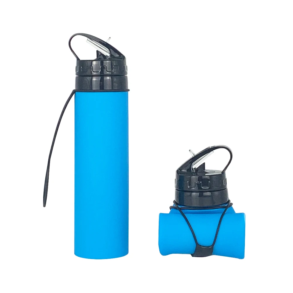 Price Superior Quality Durable Resistant Reusable Silicone Rubber Water Bottle Outdoor Reuse able Water Bottle