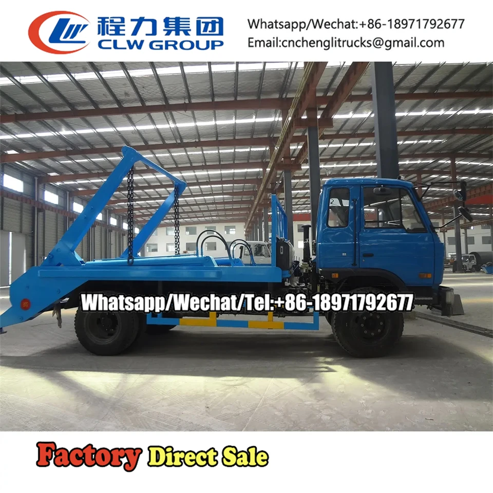 Cheap price Swing Arm Garbage Truck 4x2 hydraulic arm roll off container garbage truck for sale