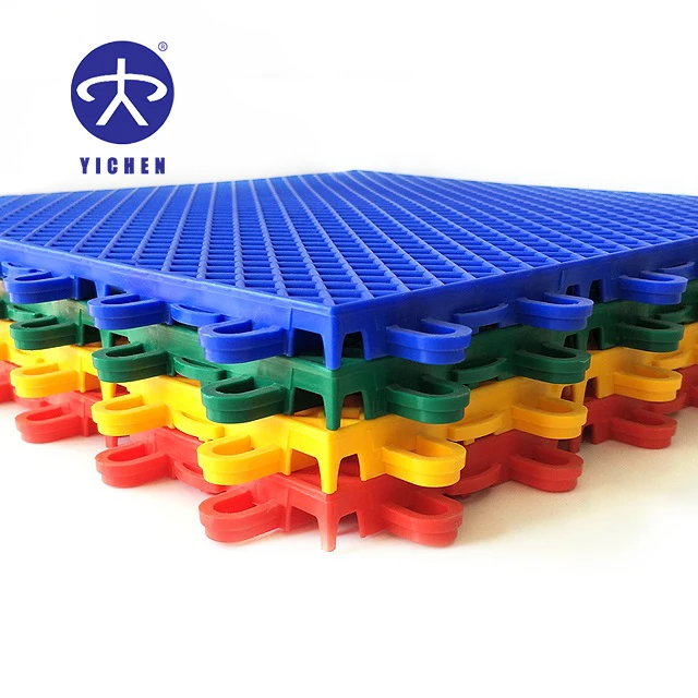 
High Quality Easy Assembled PP Sports Floor Interlocking Floor for Outdoor Basketball Court 