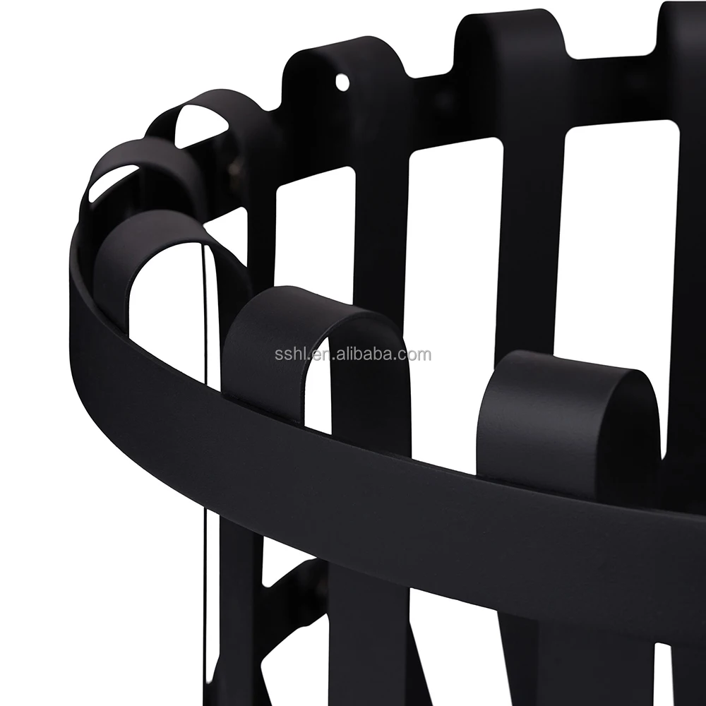 Outdoor steel fire pit garden patio fire basket with tray and Grill