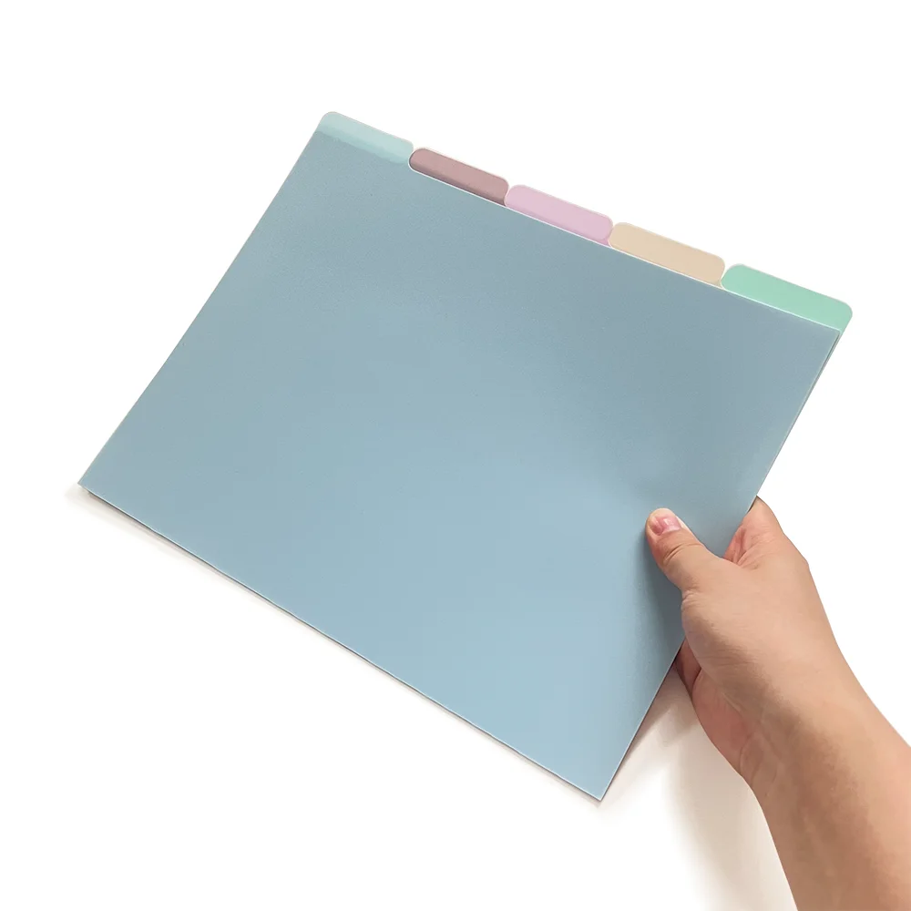 Five-page mushroom hole five-color separator, three-hole five-color protective paper note classifier