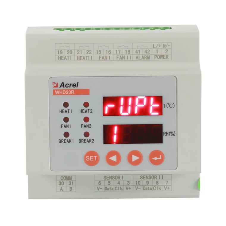 Acrel WHD20R-11 Temperature And Humidity Control Cabinet Lcd Display With Modbus-rtu