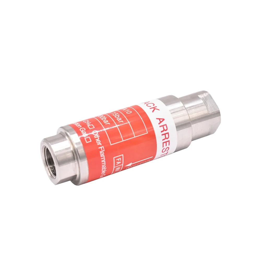 316 Stainless Steel Straight Internal Thread Flame Arrester Laboratory Pipe Flame Retardant Hydrogen Oxygen Gas Flasher