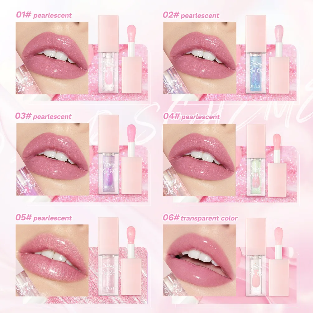 6 color change lip oil lipstick moisturizing easy to Color non-stick cup color non-stick cup create beautiful lip makeup