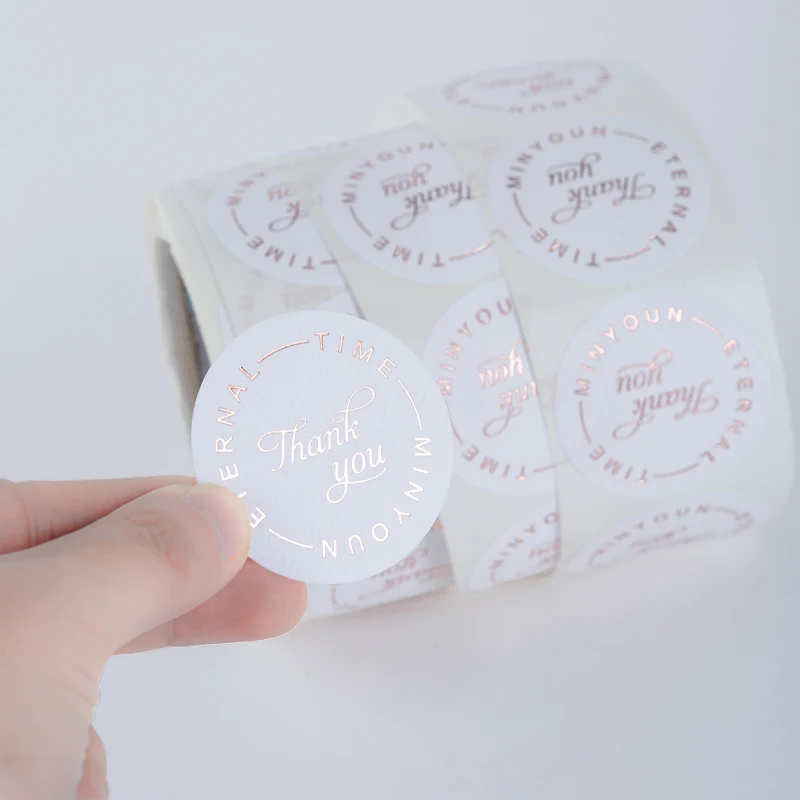 Custom Wine Metallic Label with hot foil custom logo print 500ml beverage label