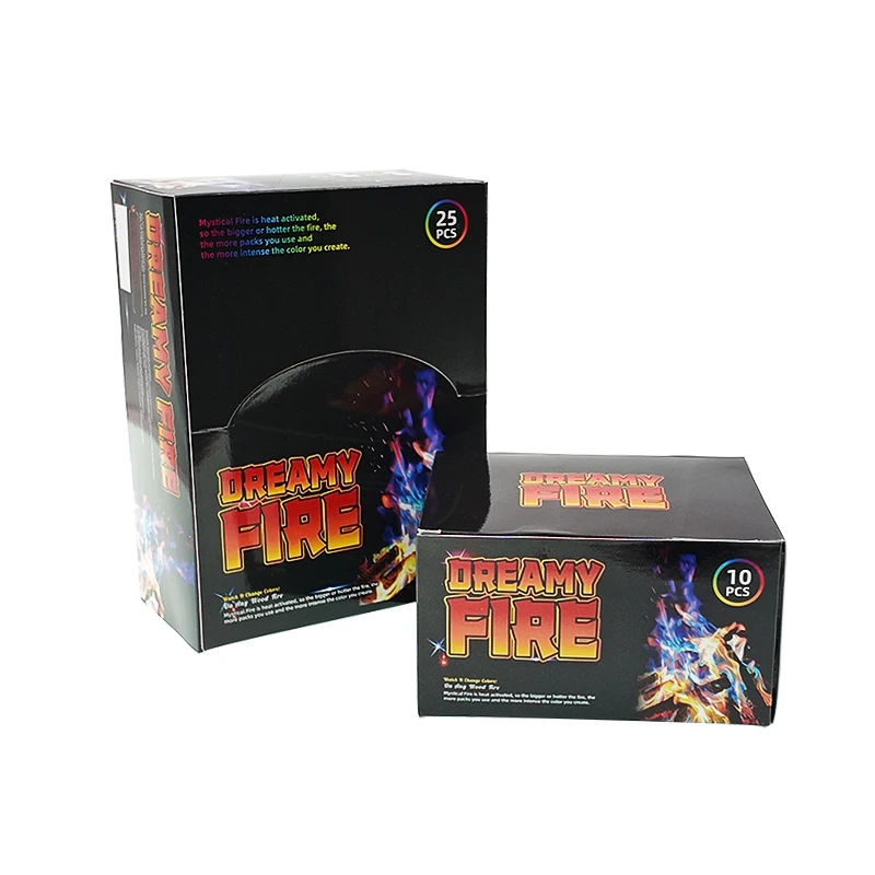 DF-103 Magic Colorful fire powder Flame tinting powder artificial flame for party bonfire camping Fire Color Changing Packets