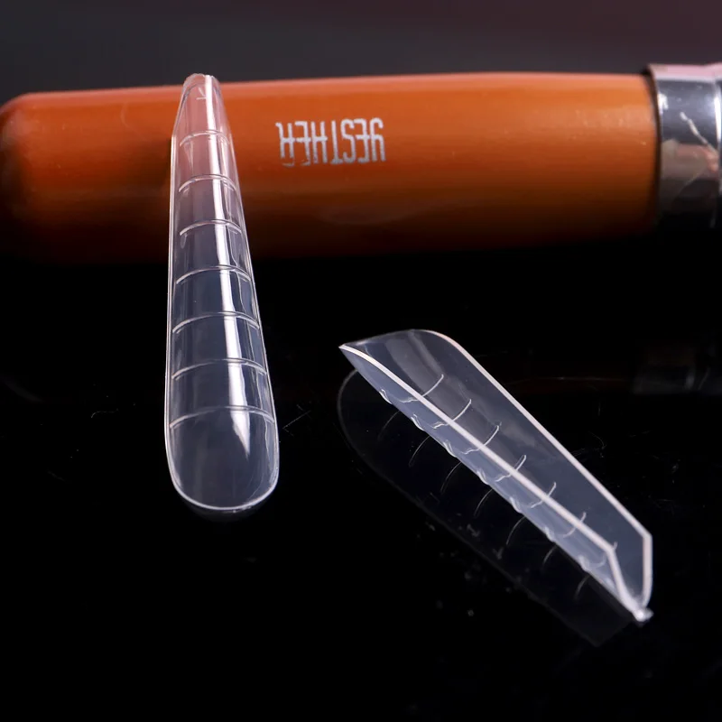 Формочки Для ногтей TSZS, 120 шт., акриловые накладные формы для наращивания с полным покрытием