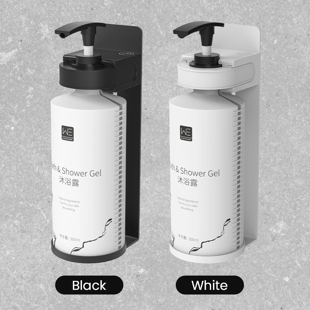 2023 Most Popular Magnetic Key Shower Soap Dispenser Brackets For Bathroom Plastic+Stainless Steel Shampoo and Shower Gel Holder