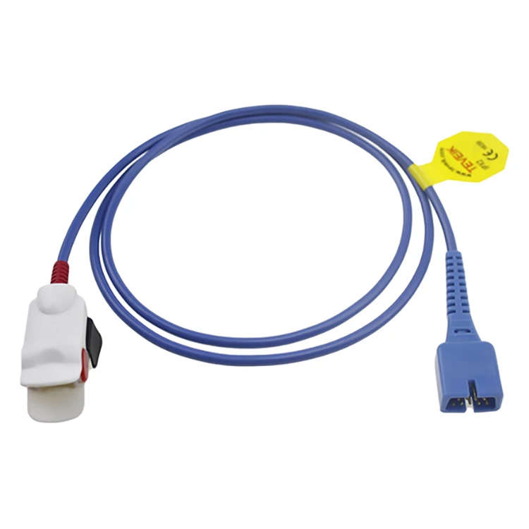 TEVEIK 3ft infant finger clip meditech spo2 sensor cable for Nellcor oximax DB 9pin N600 N600X